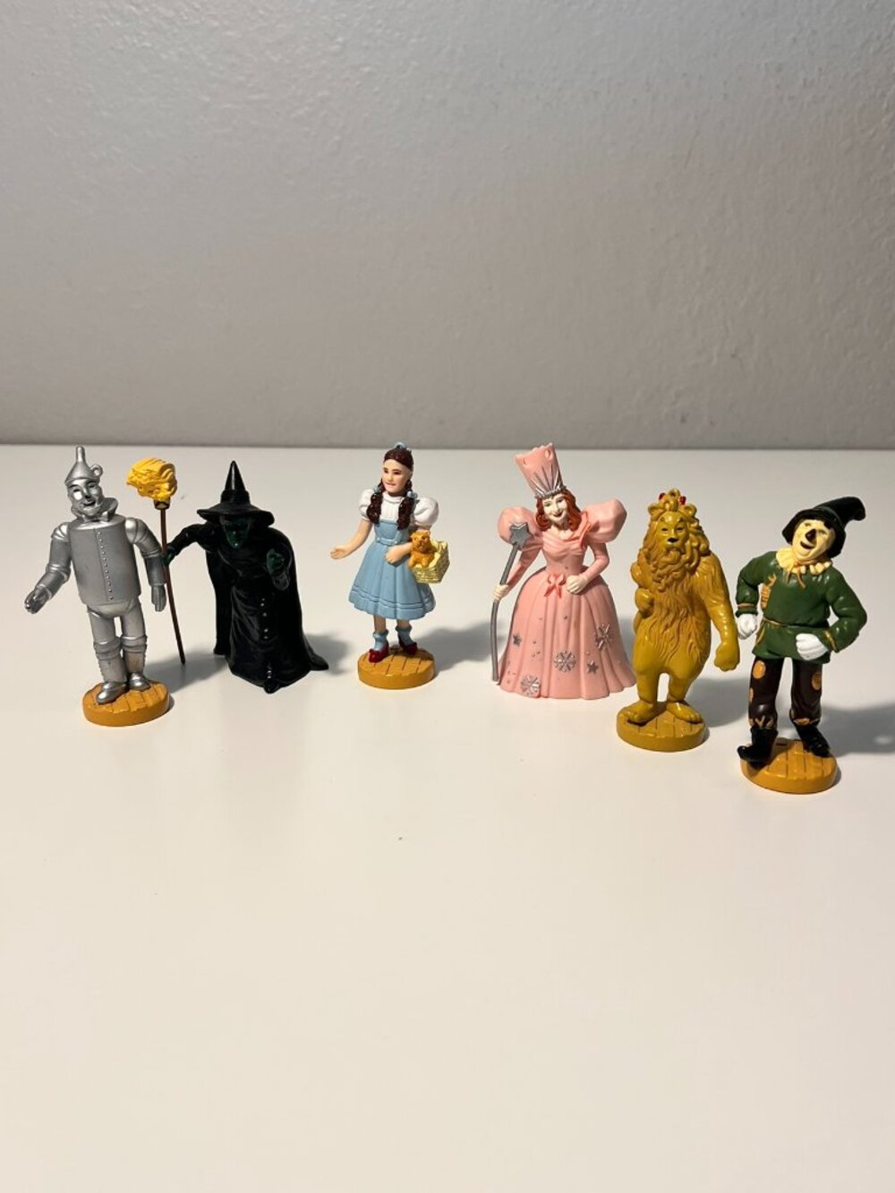 Set of 6 Vintage 1987 Wizard Of Oz Loews Ren MGM Turner Figurines